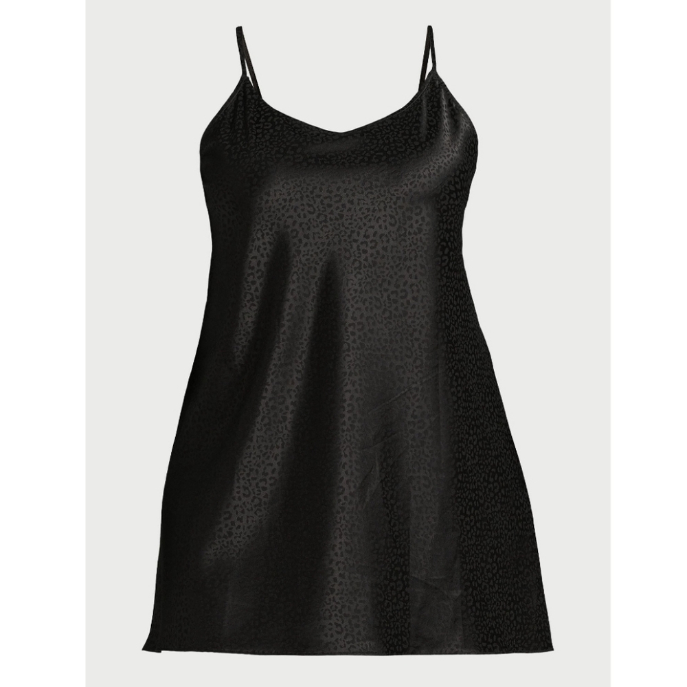 Black Satin Chemise